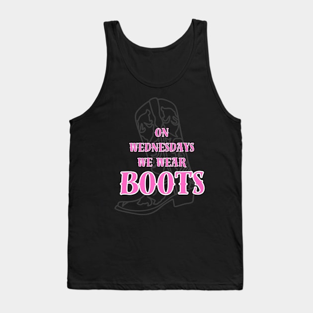 On Wednesday We Wear Boots Tank Top by TheJessieSue